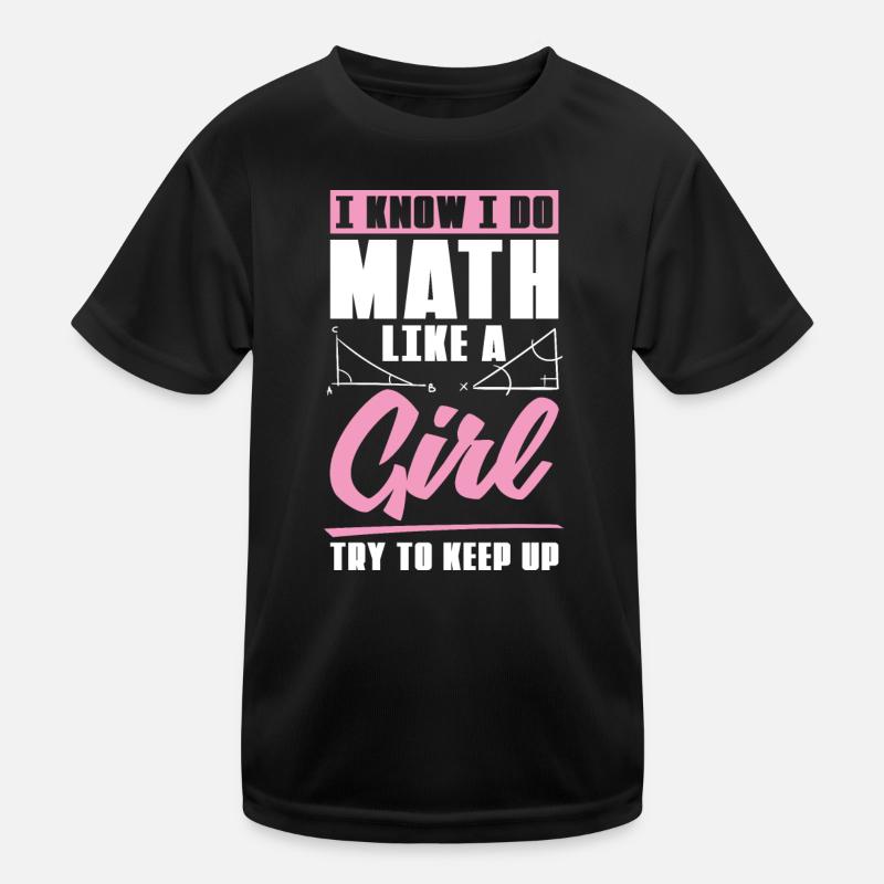 Mathématiques nerd fille cadeau de maths T-shirt sport Enfant
