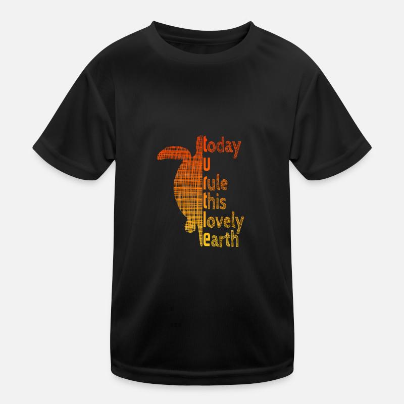 Turtle Sloga Schildkröte Spruch Kinder Funktions-T-Shirt