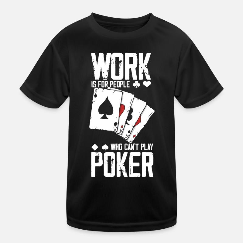Poker Kinder Funktions-T-Shirt