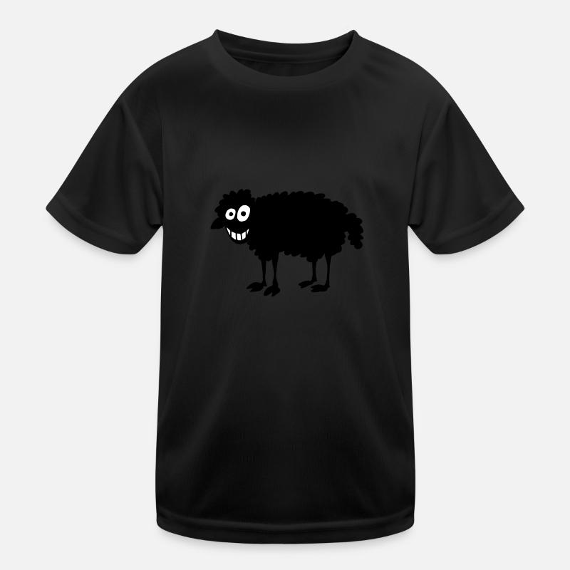 Schwarzes Schaf Kinder Funktions-T-Shirt
