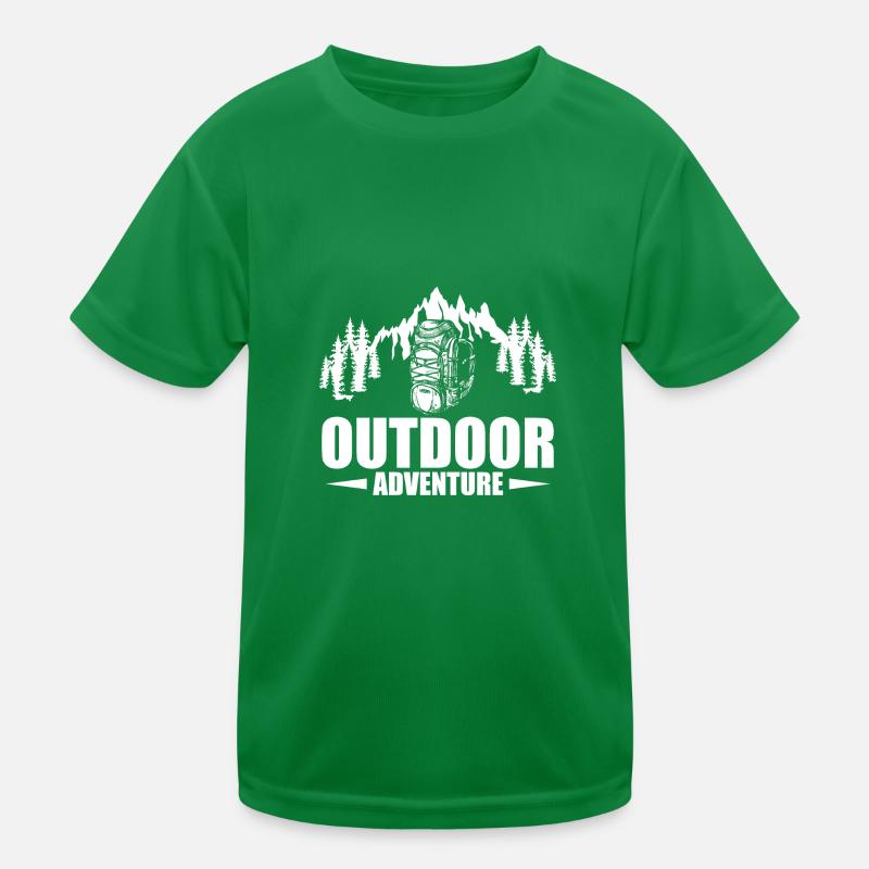 outdoor adventure caming tent - geschenkidee Kinder Funktions-T-Shirt