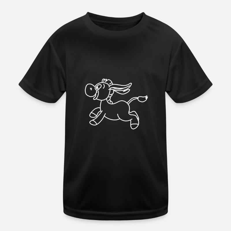 Kleines Eselchen Kinder Funktions-T-Shirt