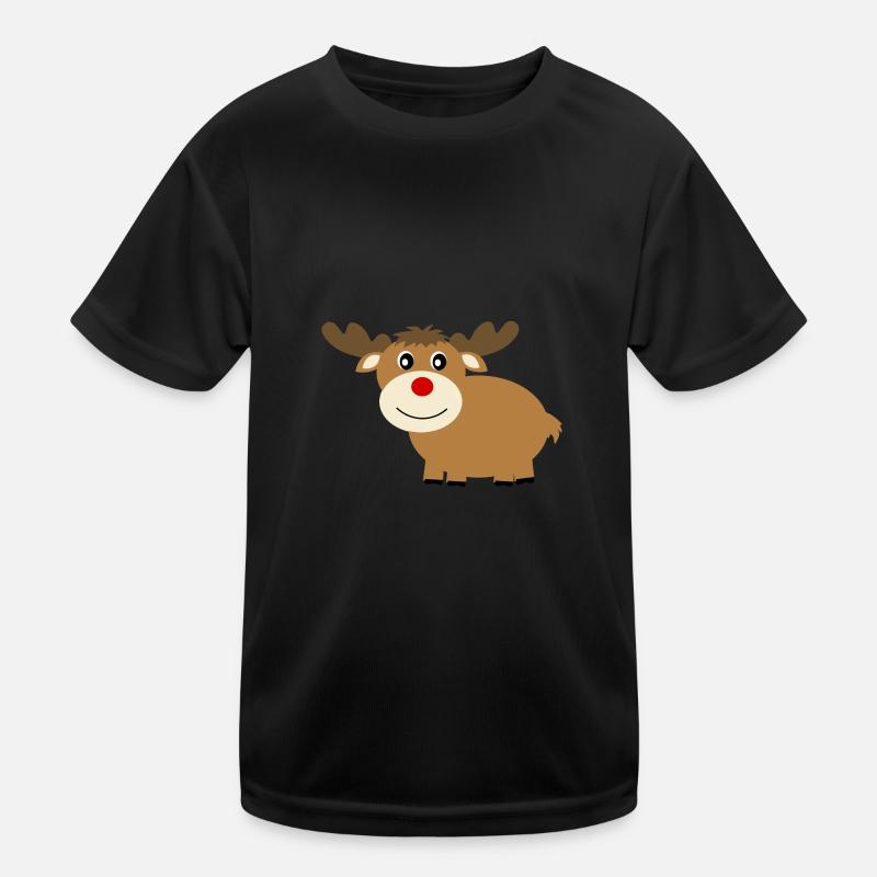 Reindeer Christmas Kids Functional T-Shirt