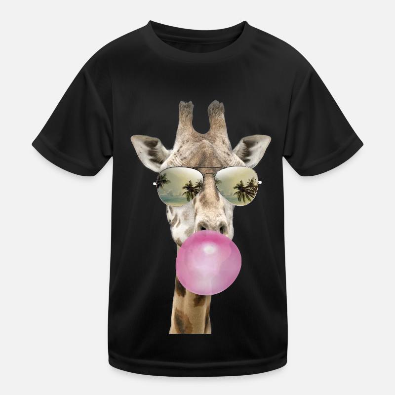 Coole Giraffe Kinder Funktions-T-Shirt