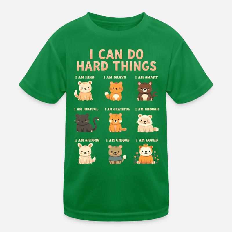 I can do hard things Kids Functional T-Shirt