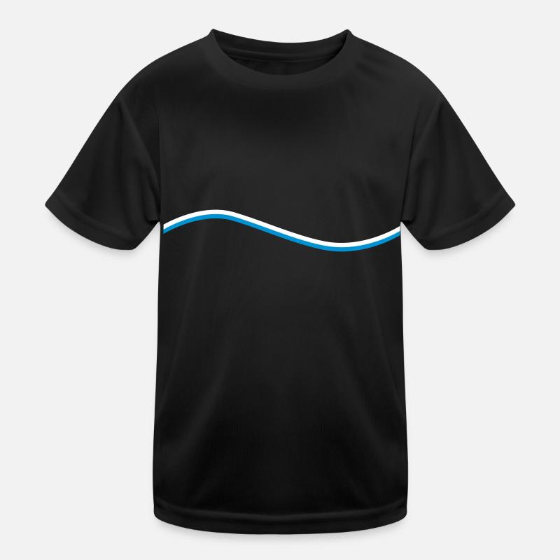 Welle Kinder Funktions-T-Shirt