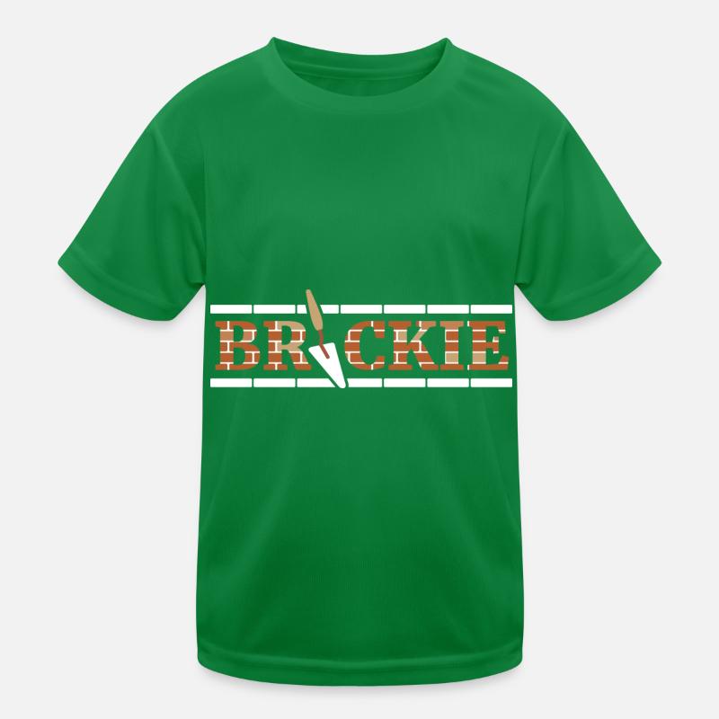 Brickie Construction Masonry Mason Kids Functional T-Shirt