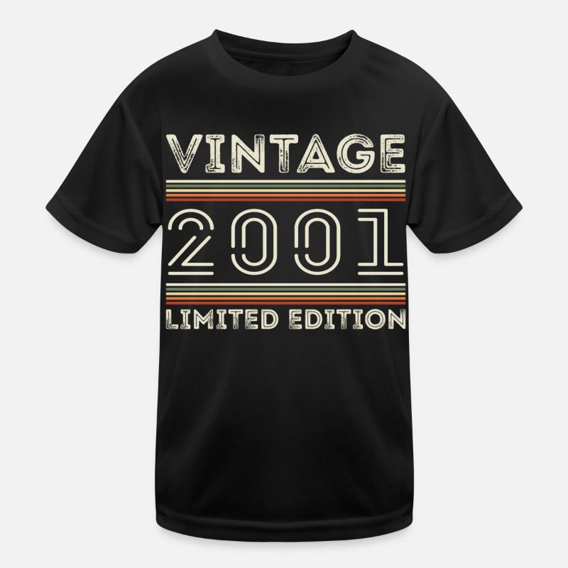 Vintage 2001 - Year 2001 Birthday Gift 2001 Kids Functional T-Shirt