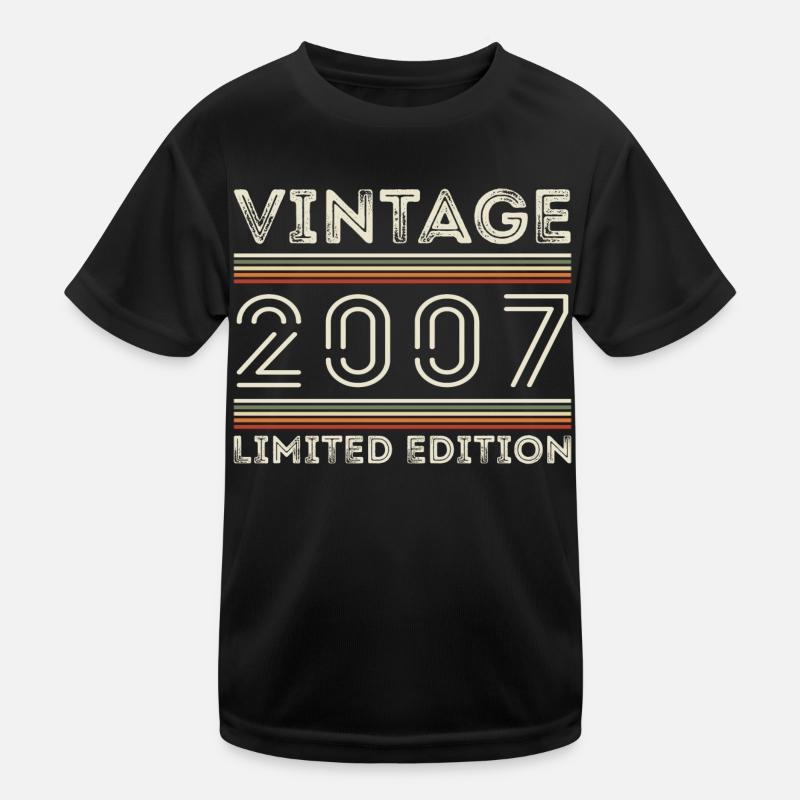 Vintage 2007 - Year 2007 Birthday Gift 2007 Kids Functional T-Shirt