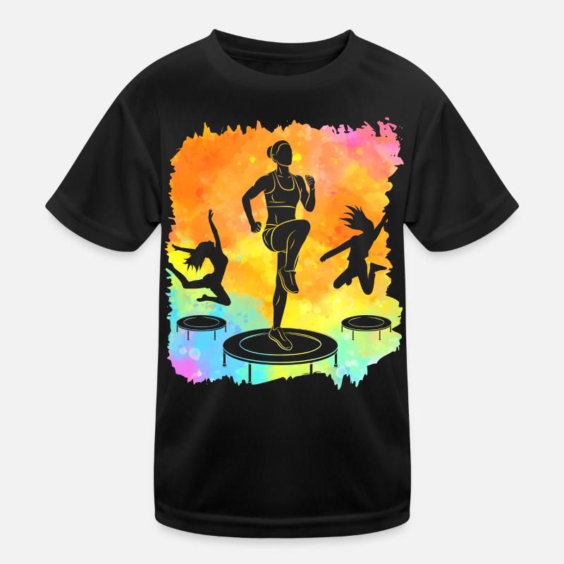 Trampolin Kinder Funktions-T-Shirt
