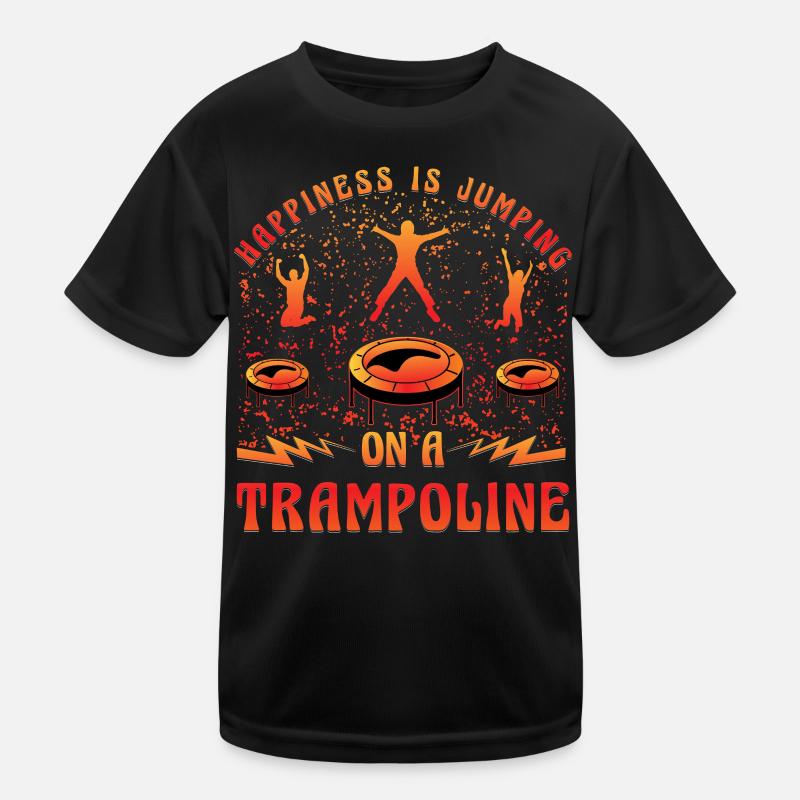 Le bonheur, c’est de sauter sur un trampoline T-shirt sport Enfant