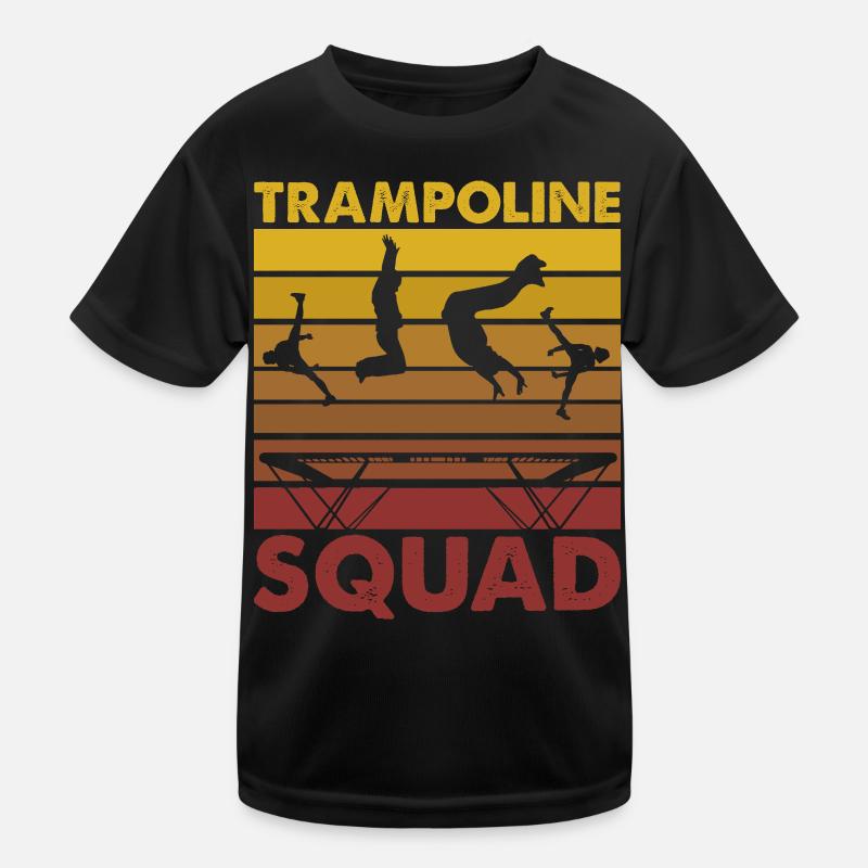 Trampolin-Kader Kinder Funktions-T-Shirt