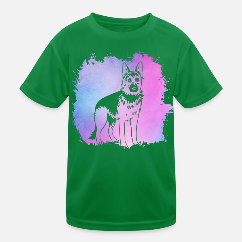Deutscher Schäferhund Kinder Funktions-T-Shirt