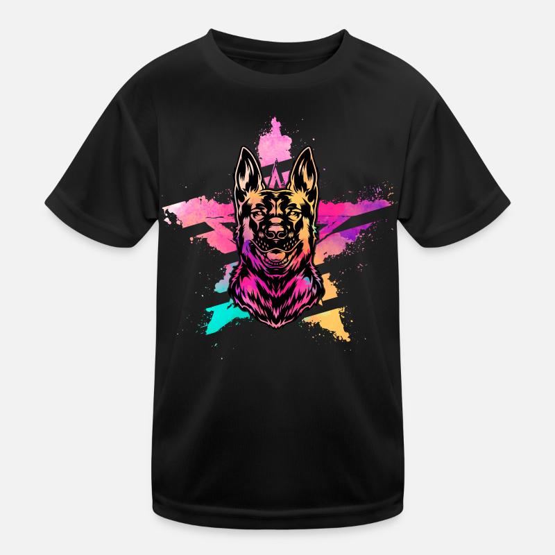 German Shepherd Kids Functional T-Shirt