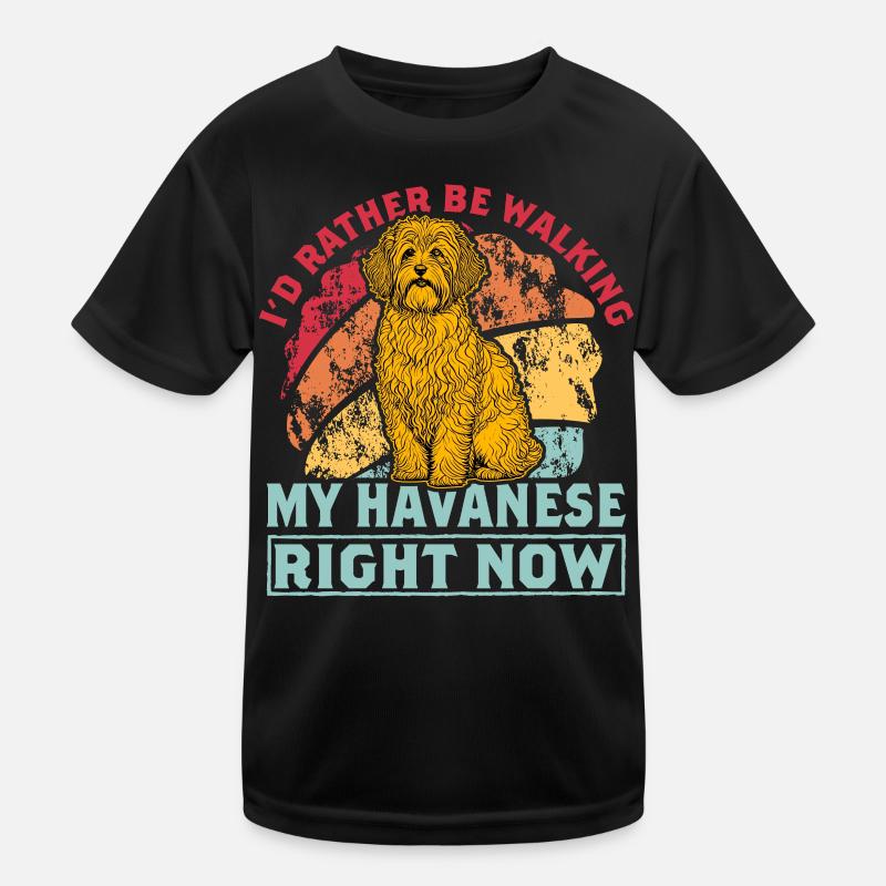 Je préfère marcher mon bichon havanais en ce moment T-shirt sport Enfant