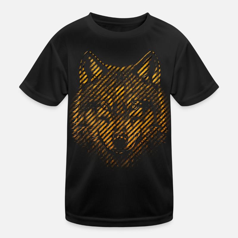 Wolf Kinder Funktions-T-Shirt