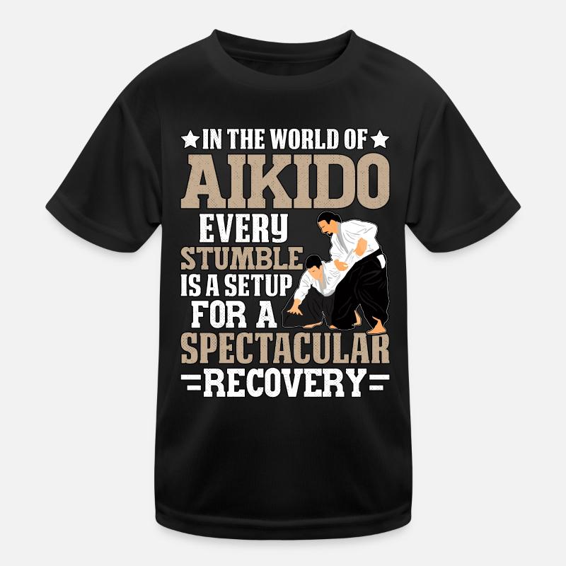 Aikido Kinder Funktions-T-Shirt
