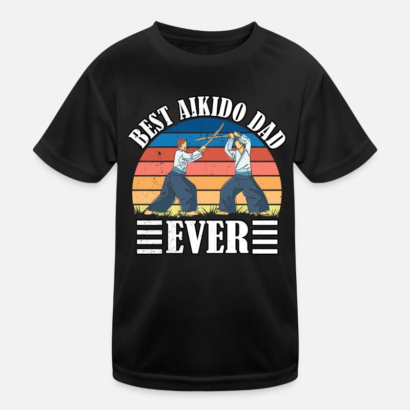 Bester Aikido-Vater aller Zeiten Kinder Funktions-T-Shirt