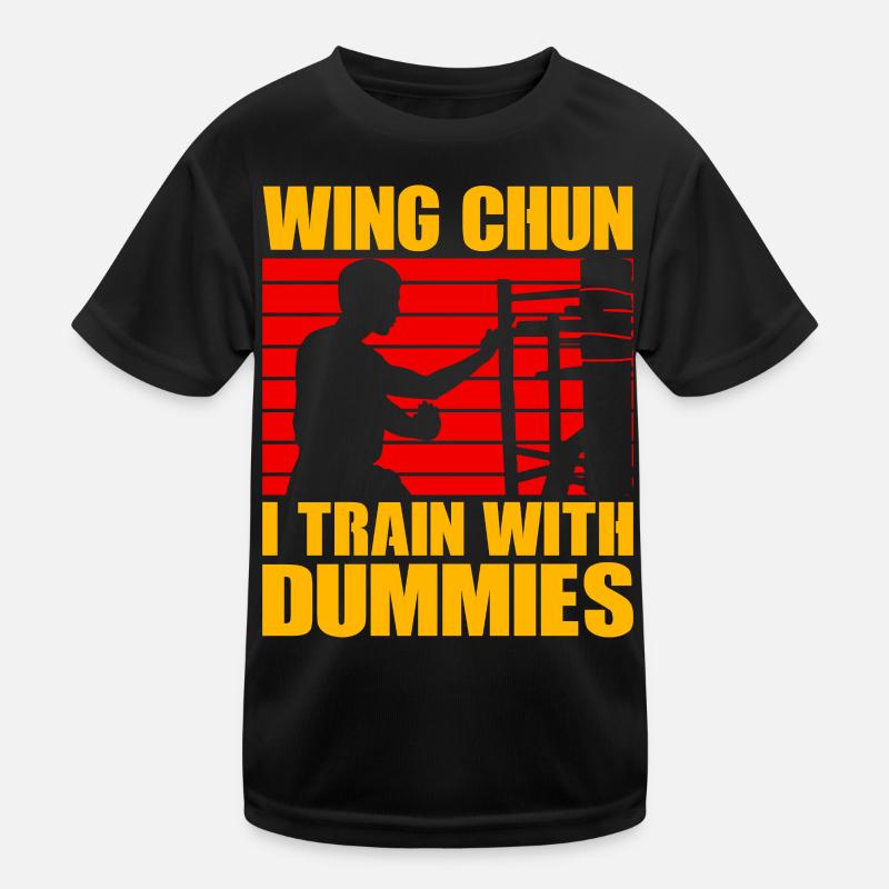 Wing Chun Ich trainiere mit Dummies Kinder Funktions-T-Shirt