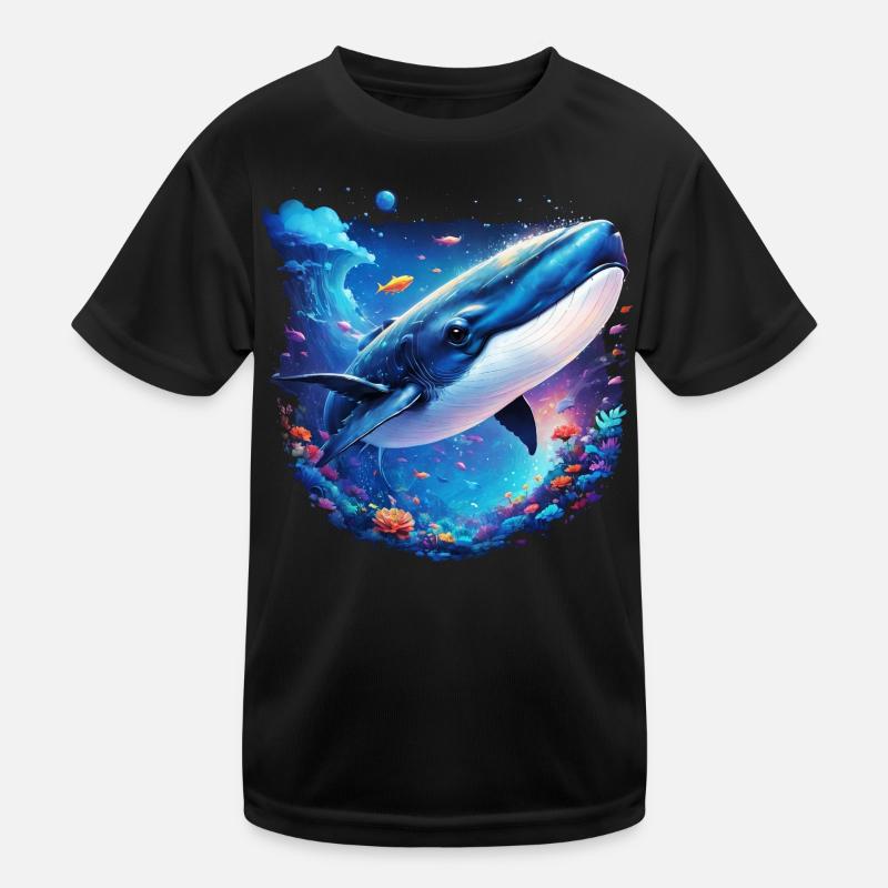 Baleine bleue T-shirt sport Enfant