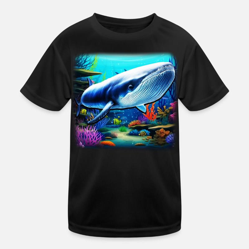 Blue Whale Kids Functional T-Shirt