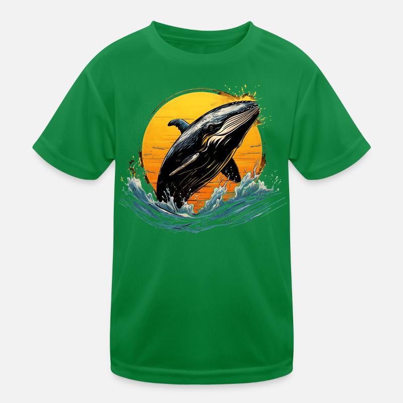 Blue Whale Kids Functional T-Shirt