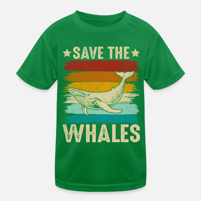Red hvalerne Funktionsshirt til børn
