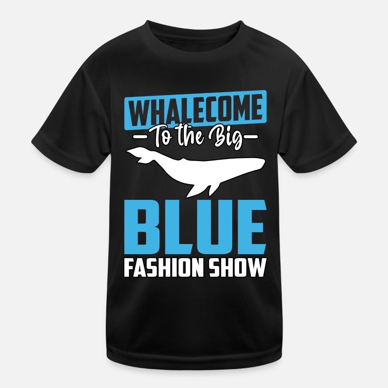 Whalecome au défilé de mode du grand bleu T-shirt sport Enfant