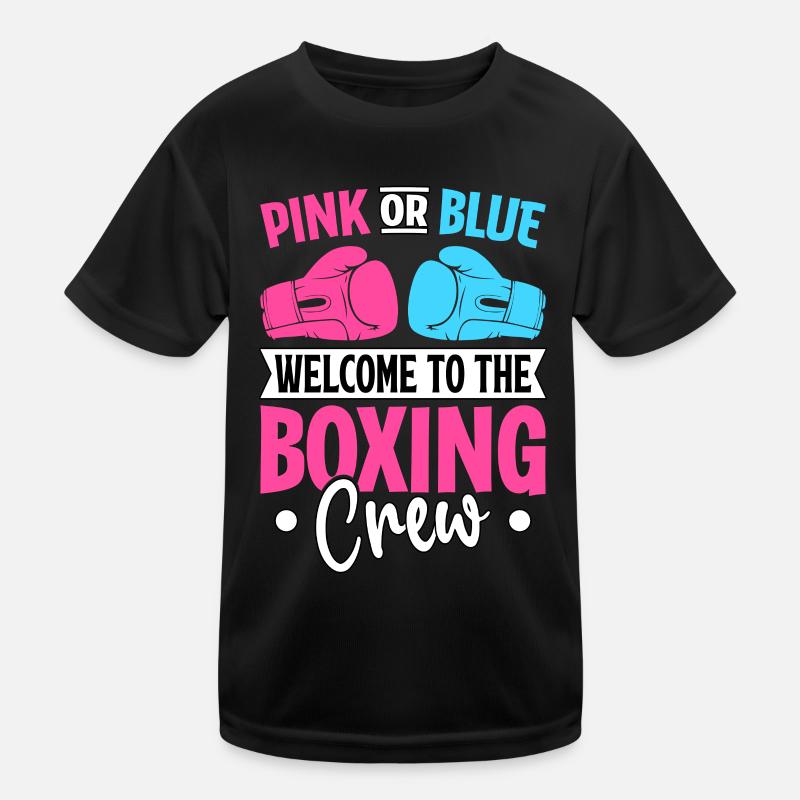 Pink oder Blau, willkommen in der Boxcrew Kinder Funktions-T-Shirt