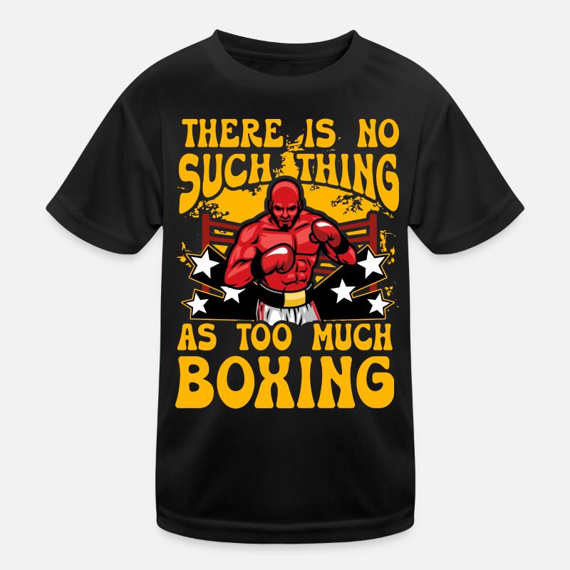 Zu viel Boxen gibt es nicht Kinder Funktions-T-Shirt