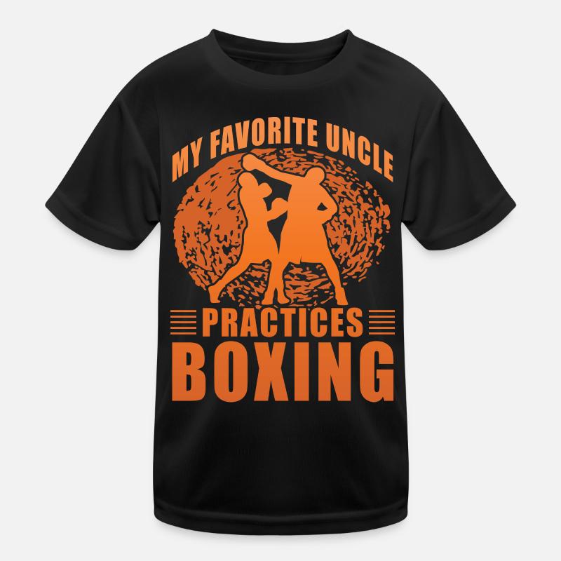 My favorite uncle practices Boxing Kids Functional T-Shirt