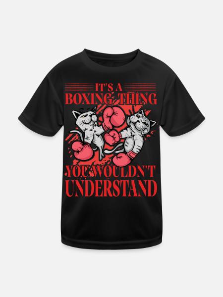 Es ist eine Boxsache, die man nicht verstehen würde - Kinder Funktions-T-Shirt - Schwarz - Vorne