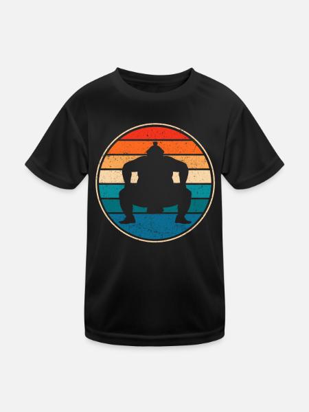 Sumo - Kids Functional T-Shirt - black - Front