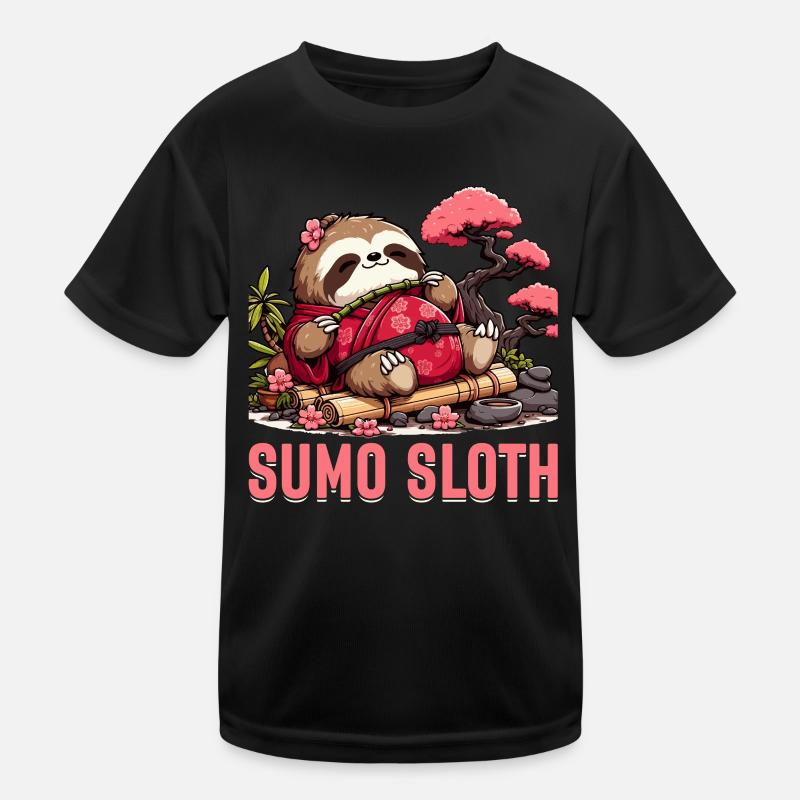 Sumo-Faultier Kinder Funktions-T-Shirt
