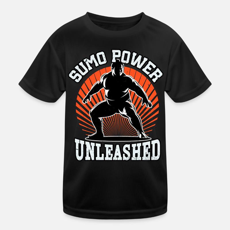 Entfesselte Sumo-Kraft Kinder Funktions-T-Shirt