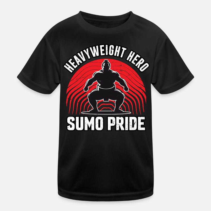 Schwergewichtsheld Sumo-Stolz Kinder Funktions-T-Shirt