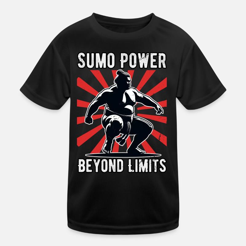 Sumo Power Beyond Limits - Kids Functional T-Shirt - black