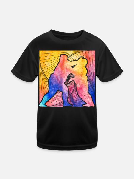 Sumo - Kids Functional T-Shirt - black - Front