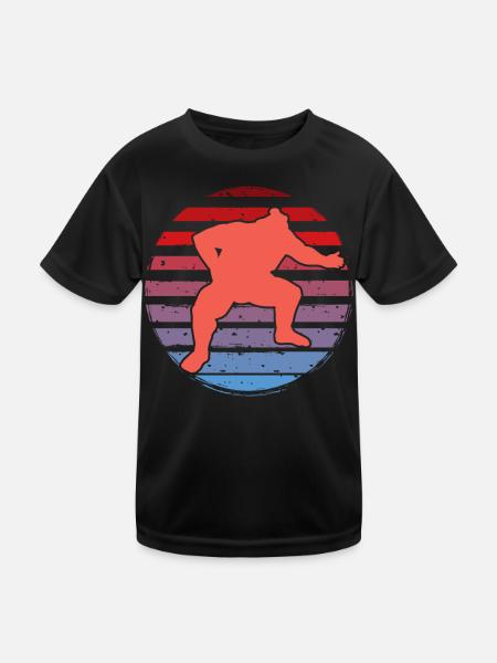 Sumo - Kids Functional T-Shirt - black - Front