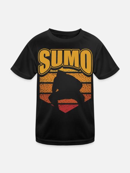 Sumo - Kids Functional T-Shirt - black - Front