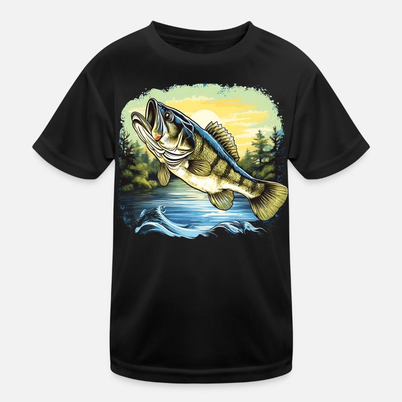 Barsch-Fisch Kinder Funktions-T-Shirt