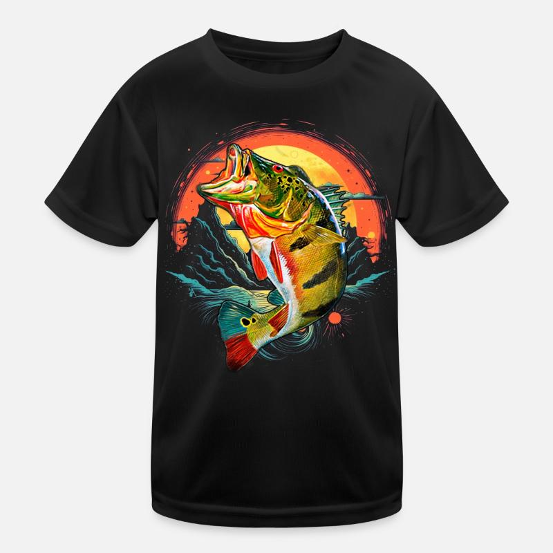 Barsch-Fisch Kinder Funktions-T-Shirt