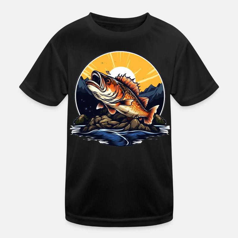 Barsch-Fisch Kinder Funktions-T-Shirt