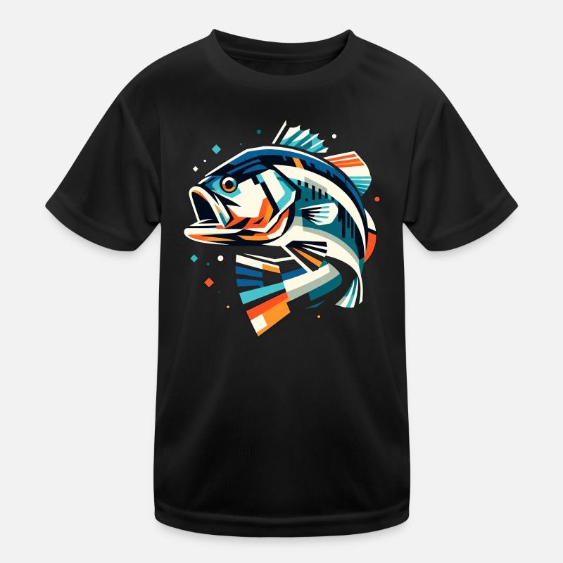 Bass Fish Kids Functional T-Shirt