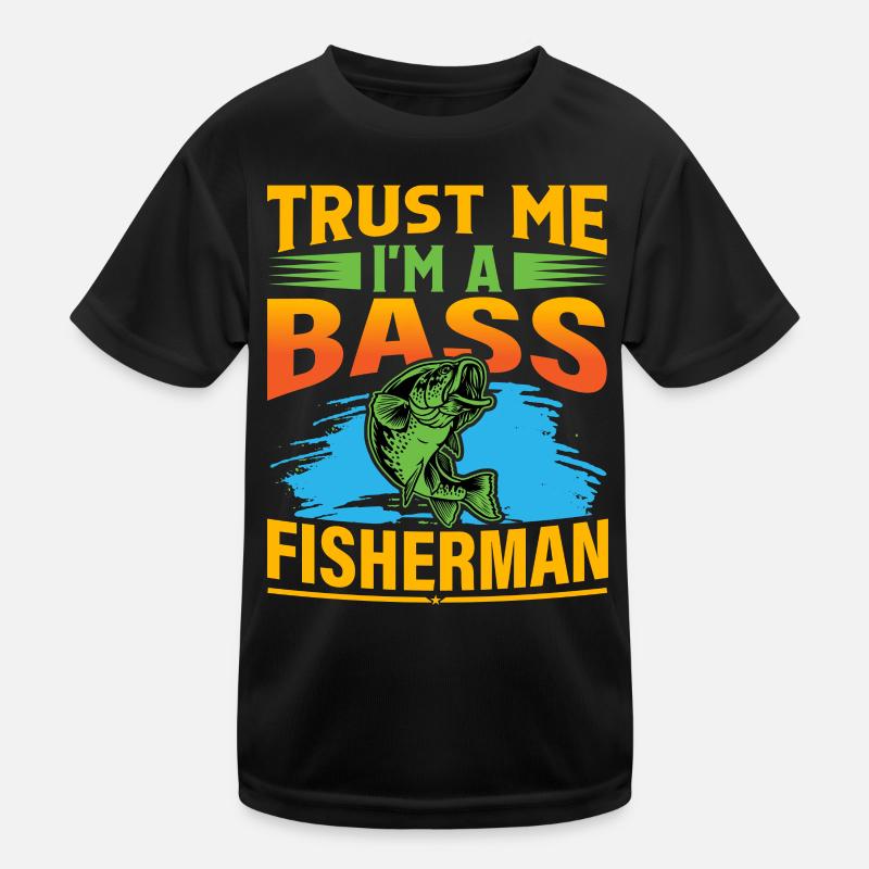 Glaub mir, ich bin ein Barschfischer Kinder Funktions-T-Shirt
