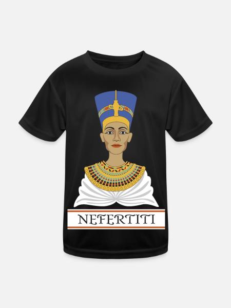 Nefertiti - Kids Functional T-Shirt - black
