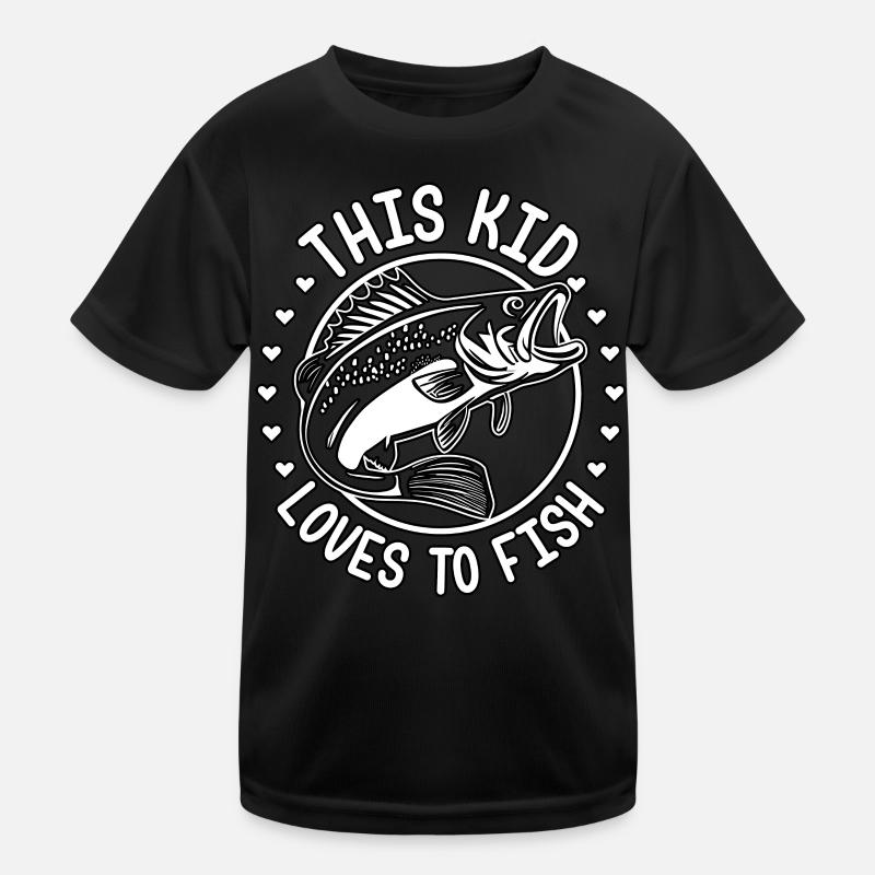 Ce gamin adore pêcher T-shirt sport Enfant