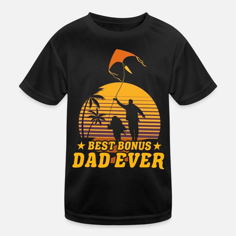 Best Bonus Dad ever Kids Functional T-Shirt