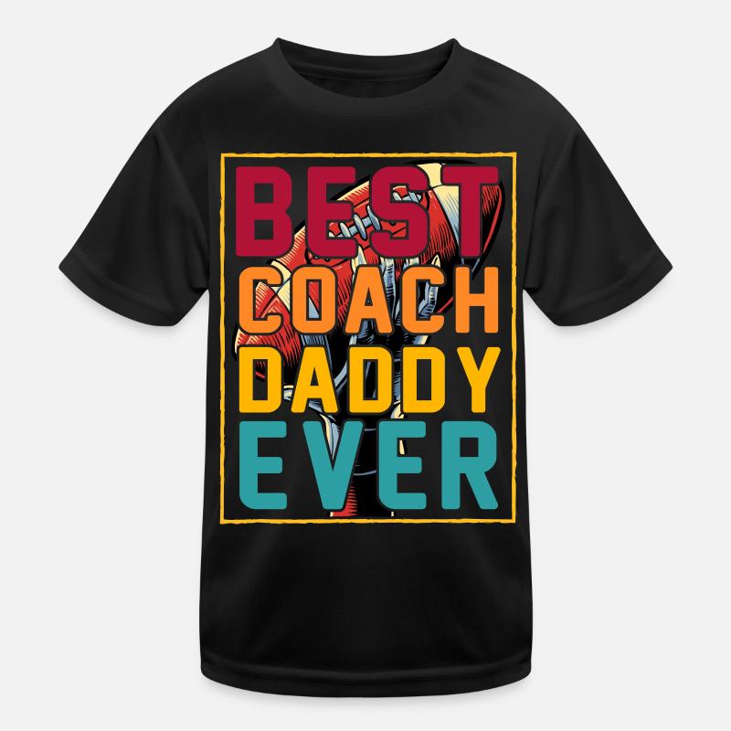 Bester Coach Daddy aller Zeiten Kinder Funktions-T-Shirt
