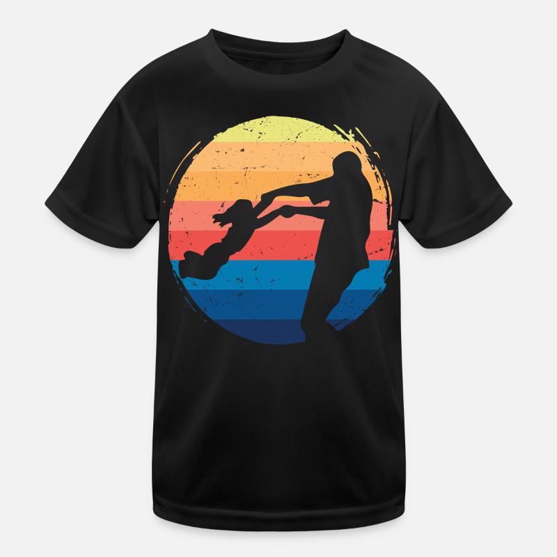 Vintage Dad Daughter Kids Functional T-Shirt
